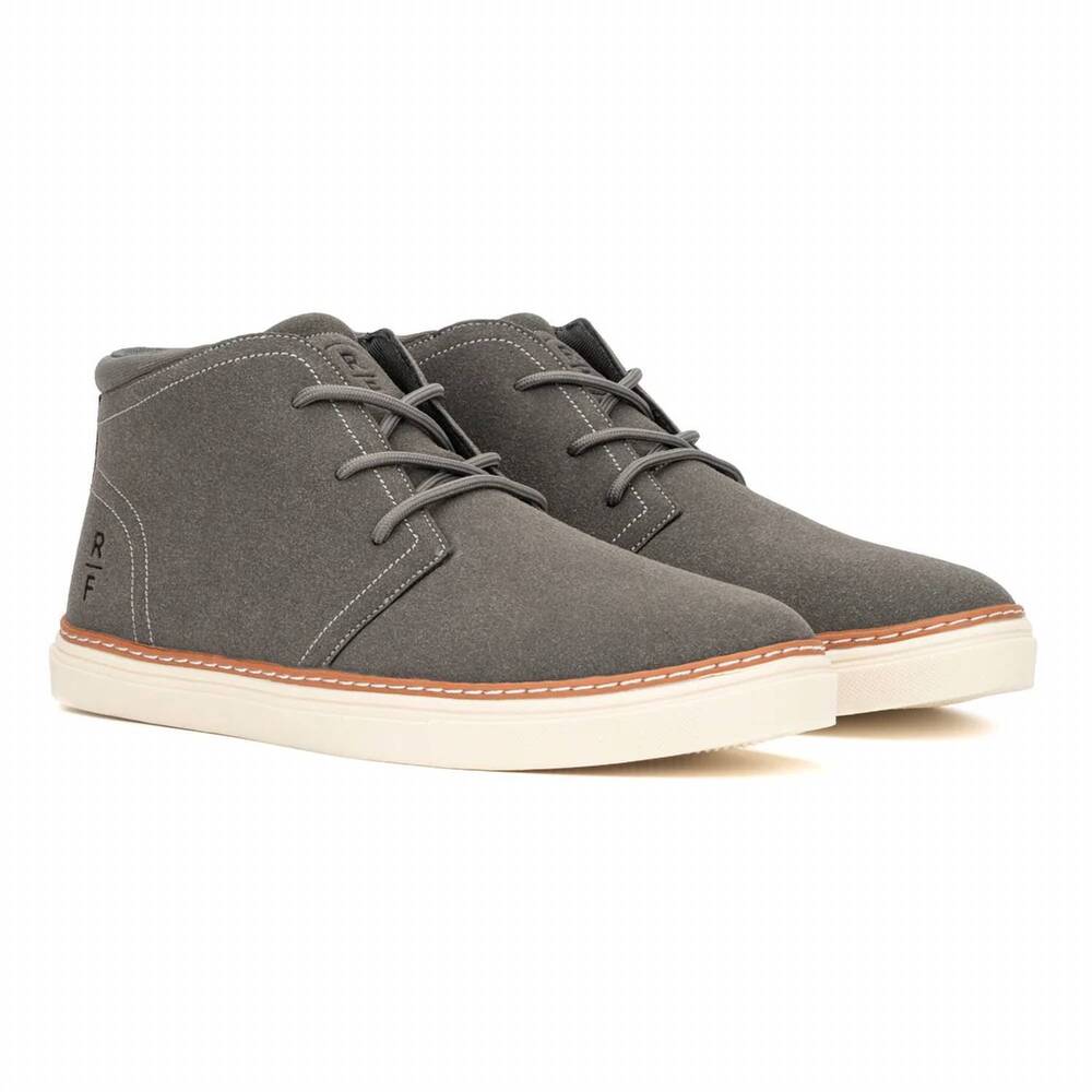 NEW RESERVED FOOTWEAR NEW YORK men's petrus chukka boots in grey